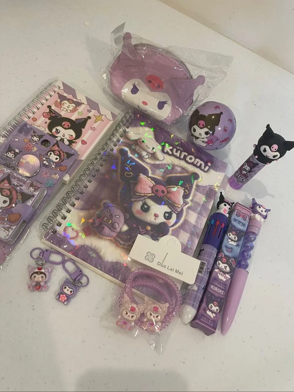 12 Piece Kuromi stationery lot bundle back to school